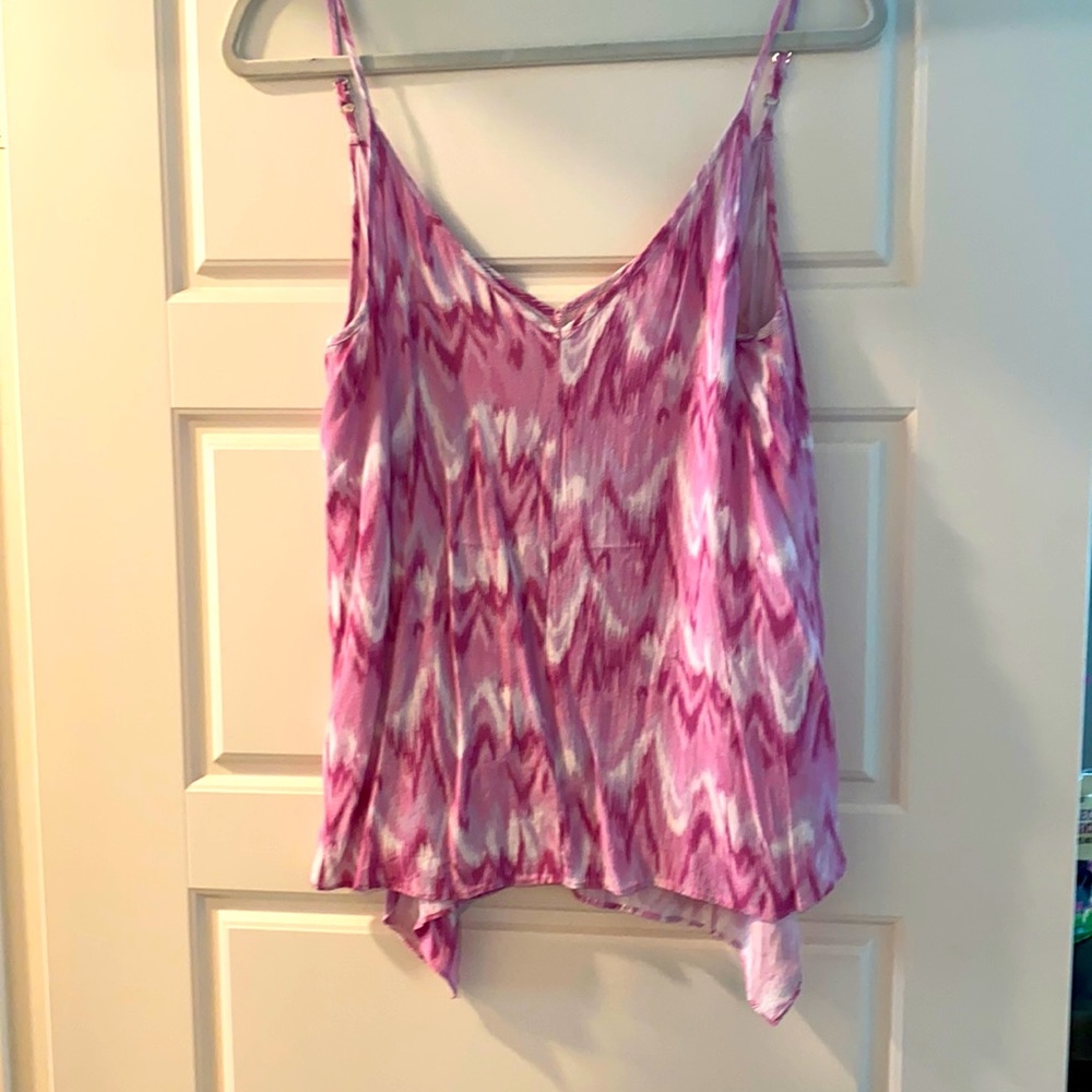 Pink tie dye top